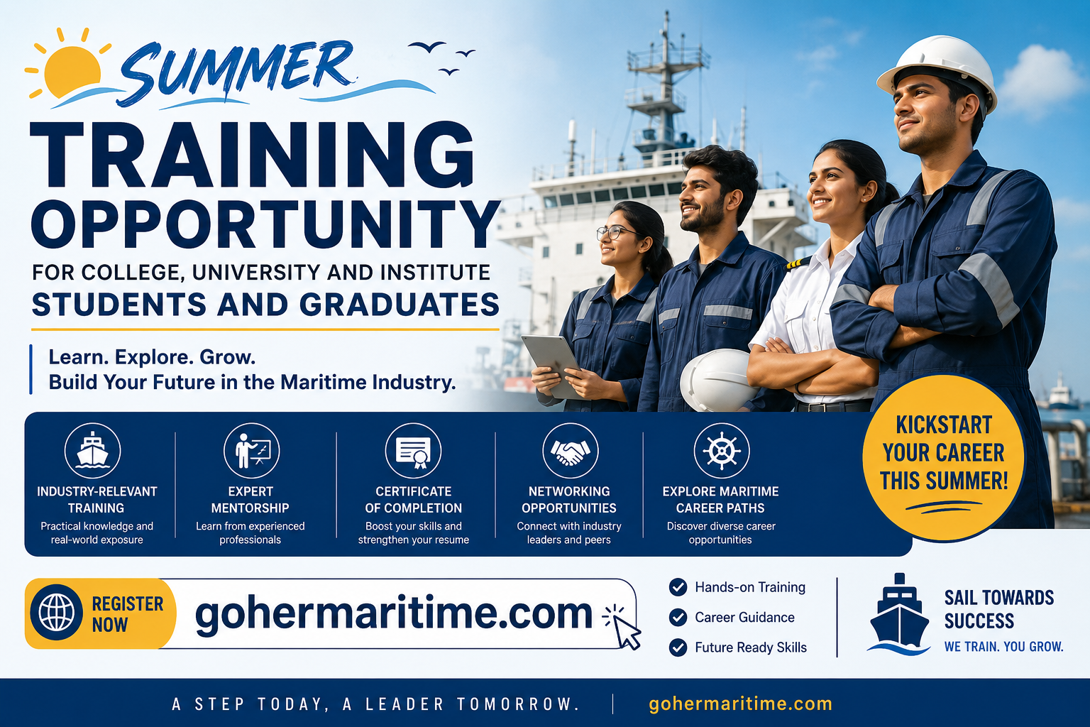 Summer training opportunity for college, university and institute students and graduates